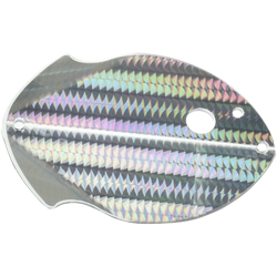LEO FLASHER LG UV SLVR SNAKESKIN